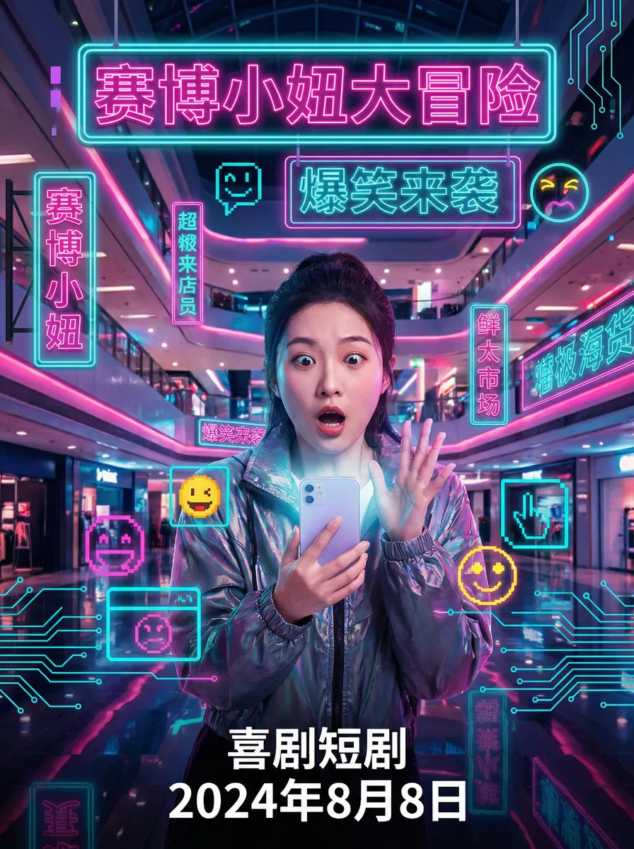 年轻的母亲在线观看完整 视频 搞笑喜剧短剧 - 赛博小妞大冒险海报